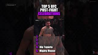 TOP 5 UFC POST-FIGHT CELEBRATIONS 🔥 #ufc #fighting #mma #viral #celebration