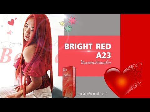 แจกสูตร สีผม เบอริน่า A23 สีแดงสด สีชมพูพาสเทล สีน้ำตาลประกายแดง berina เบอรีน่า