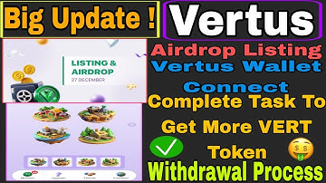 Vertus Mining Bot Withdrawal & Listing Update New Feature To Increase Coin Balance In Vertus Airdrop