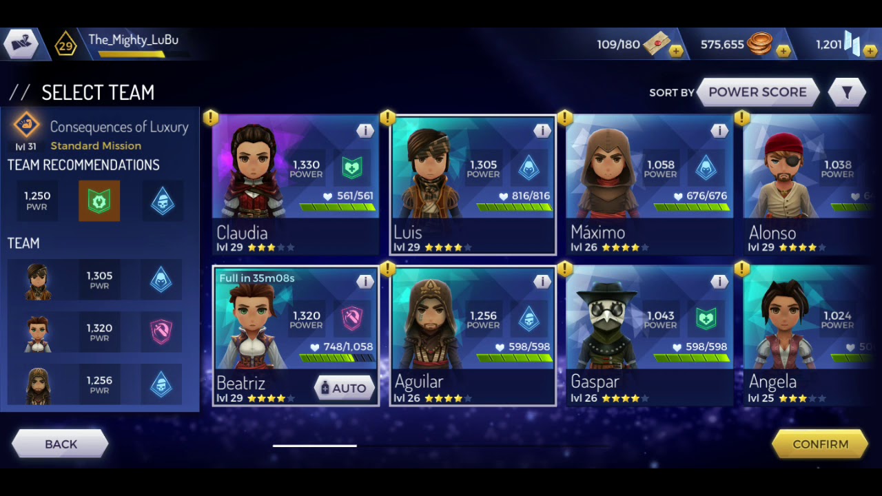 Standard Missions 25 Consequences of Luxury - Assassin's Creed Rebellion