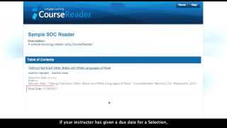 Getting Started with CourseReader