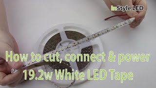 led strip cut lights connect tape power