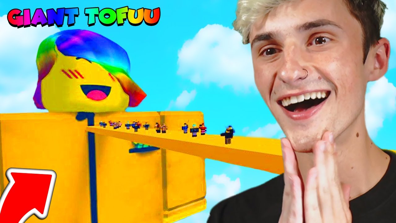 Get Eaten By The Giant Tofuu They Won Robux Roblox Youtube - tofuu on twitter how to get free money on roblox jailbreak