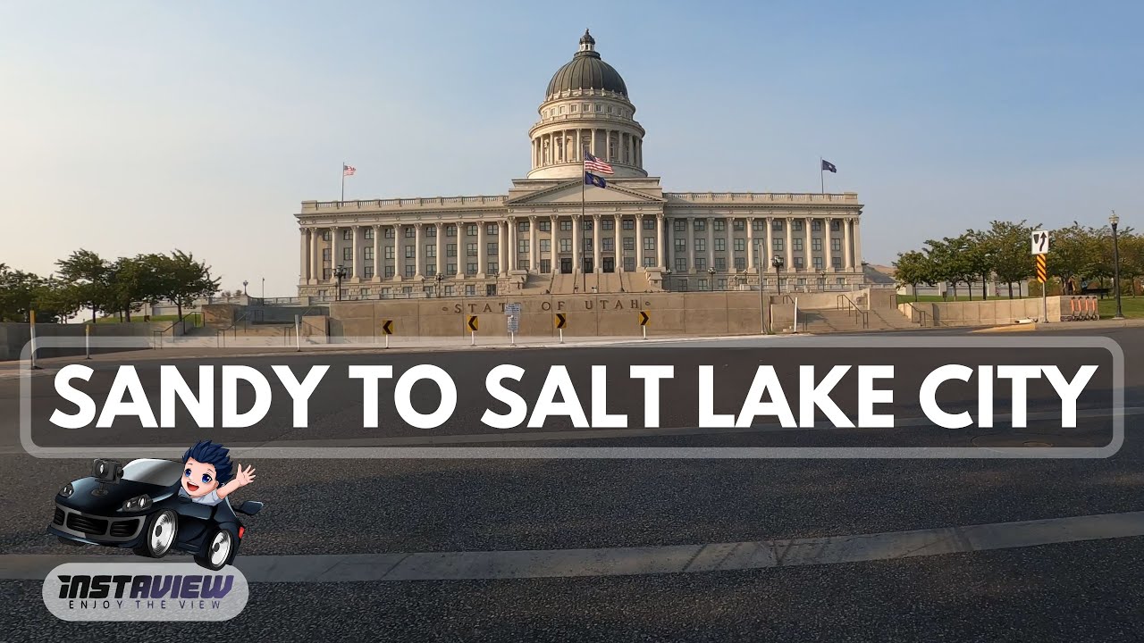 Salt Lake City Drive - Utah- 4K 🇺🇸