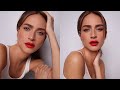 Everyday Casual Red Lip Makeup