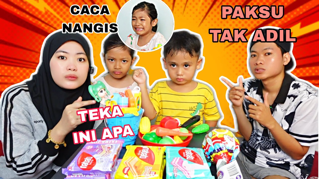 CACA DAN RAYYAN KENE TEKA ,SIAPA YANG HEBAT CACA ATAU RAYYAN 😱‼️