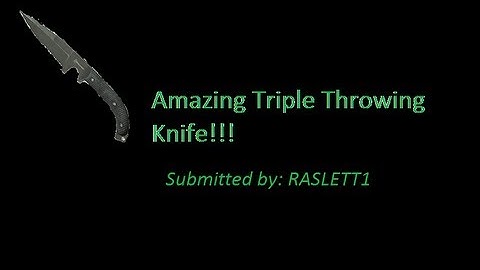Triple Spawn Throwing Knife MW3 (Seatown)