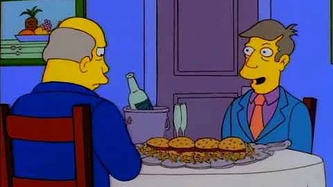 Steamed Hams but Skinner ruins his roast on purpose