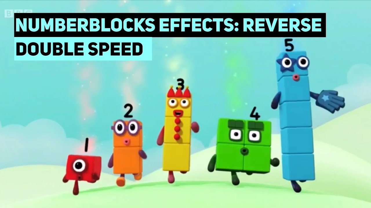 Numberblocks effects: reverse double speed - YouTube