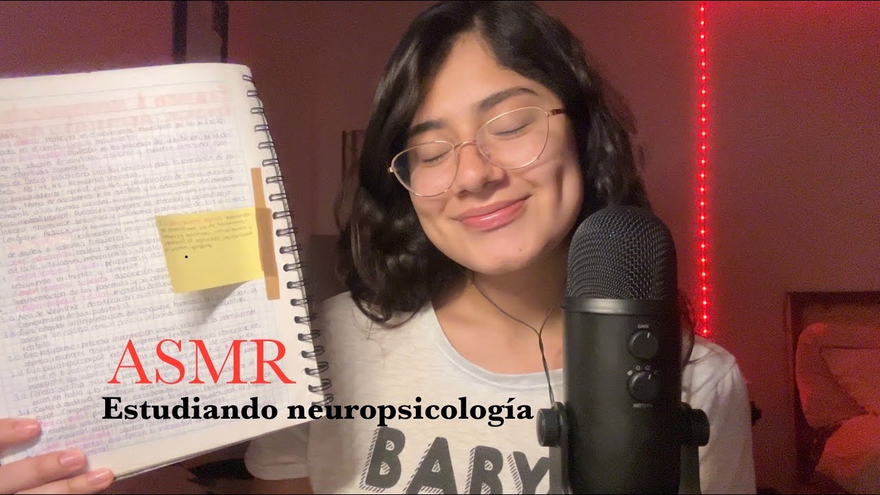 ASMR - Estudia Psicología conmigo (susurros cerquititita del 🎙️/ close up whispers)