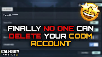 NO ONE  Can DELETE your Cod Mobile Account | SAVE Your Cod Mobile Account Before It got DELETED#codm