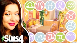 Building Bedrooms for ALL 12 Zodiac Signs in The Sims 4
