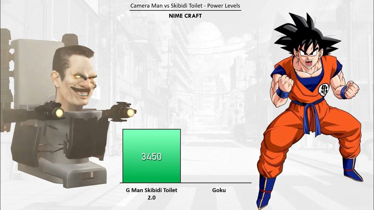 G Man 2.0 Skibidi Toilet vs Goku Power Level 