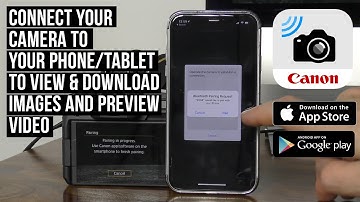 How to connect your Canon EOS R to your mobile phone or tablet!