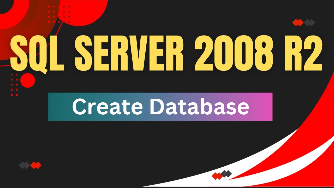 Creare Database in SQL Server 2008| Database Sql 2008 | How to create ...