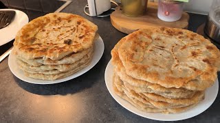 картинка: Плацинды с картошкой на сковороде