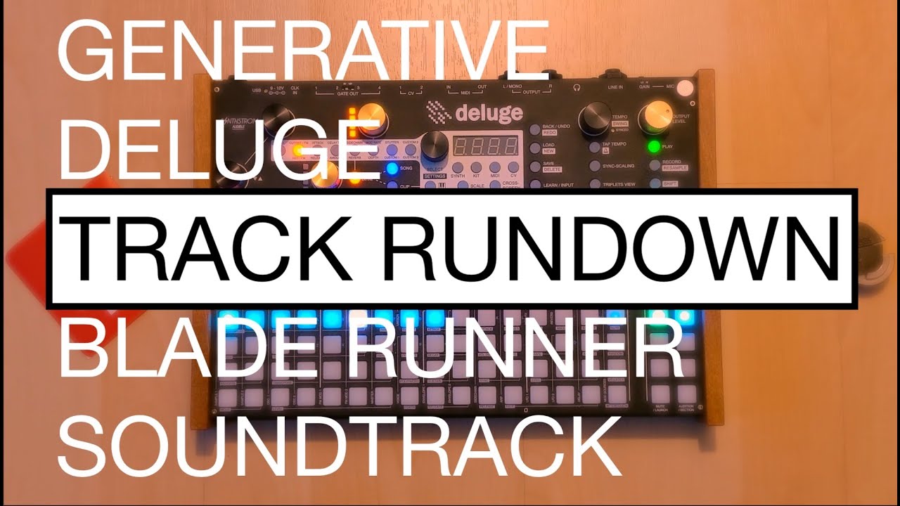blade runner like generative soundscape // TRACK RUNDOWN