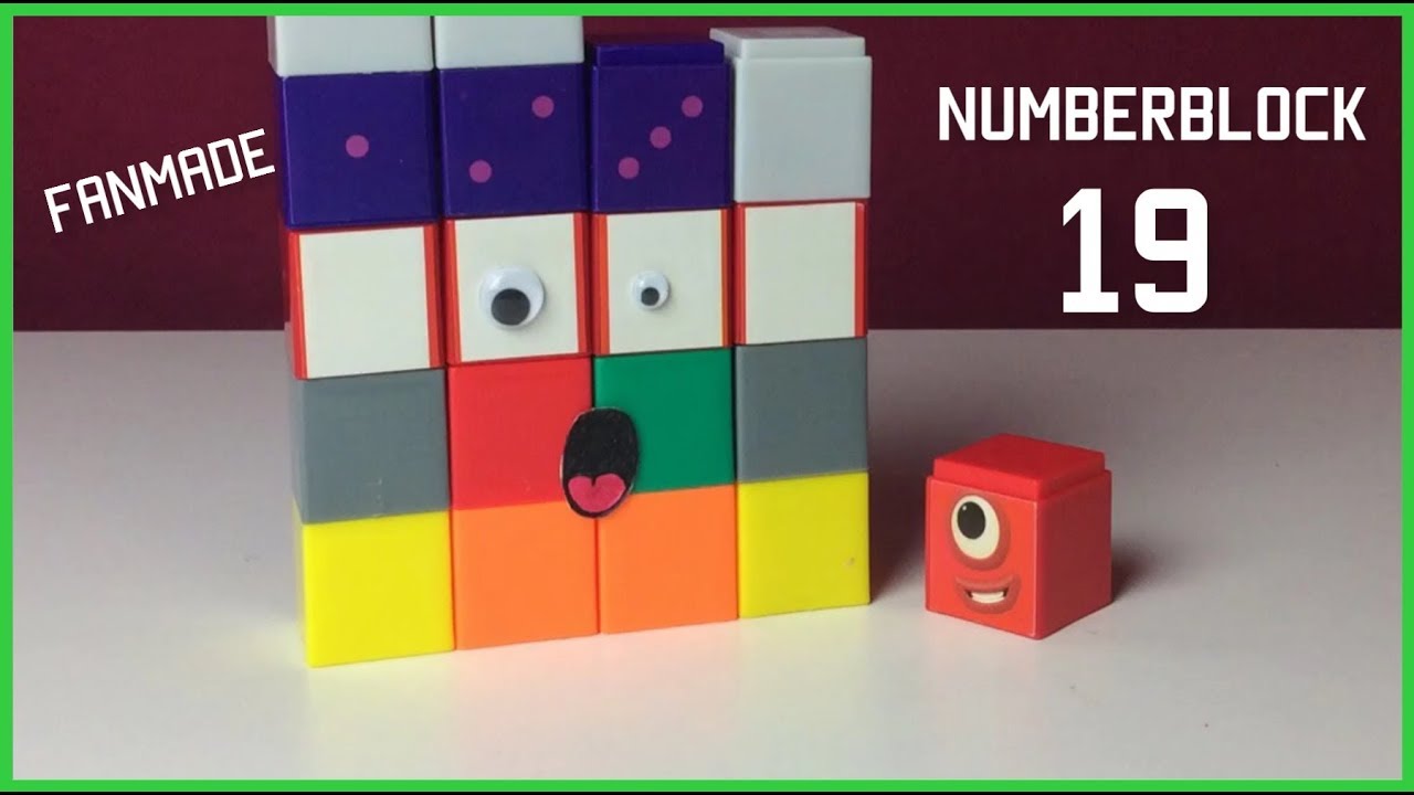 Numberblock 19 Created By 1 Stop Motion Youtube