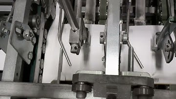 Crash lock on a Bobst MasterFold / Slow-mo