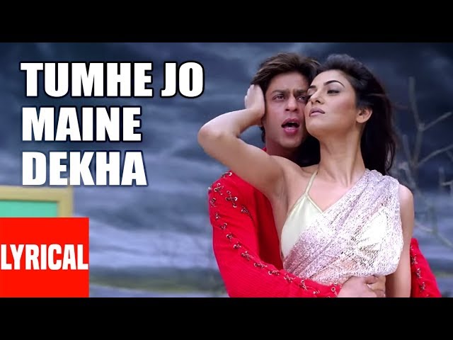 Tumhe Jo Maine Dekha Lyrical Video | Main Hoon Na |Abhijeet,Shreya Ghosal|Shahrukh Khan,Sushmita Sen class=