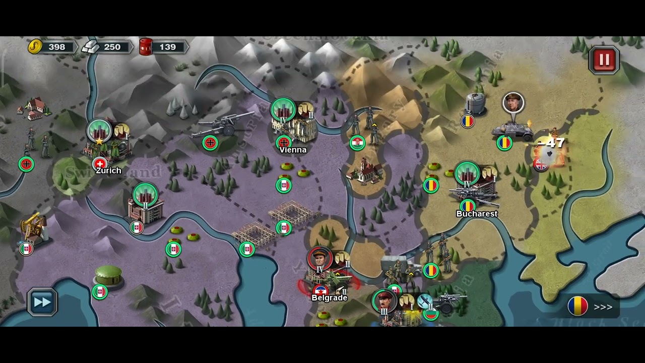 Axis Campaign 4 - Balkans Campaign (World Conqueror 3 Walkthrough)