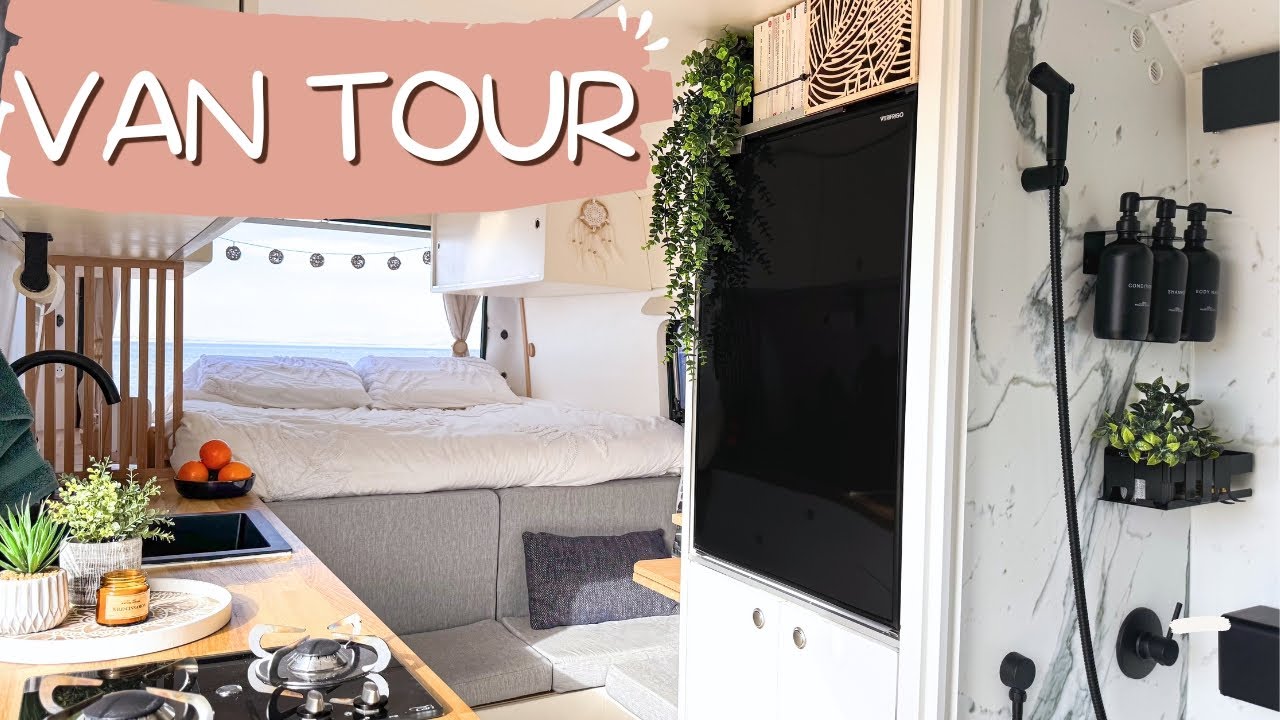 VAN TOUR COMPLETO en español: DISEÑO, LUJO y todas las COMODIDADES de una CASA en una CAMPER