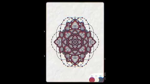 Mandala time lapse on procreate