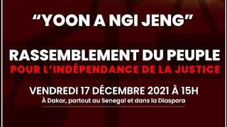 Rassemblement du Peuple I Ven 17 dec 2021 au Rond-point Vieux Sing Faye, Centenaire