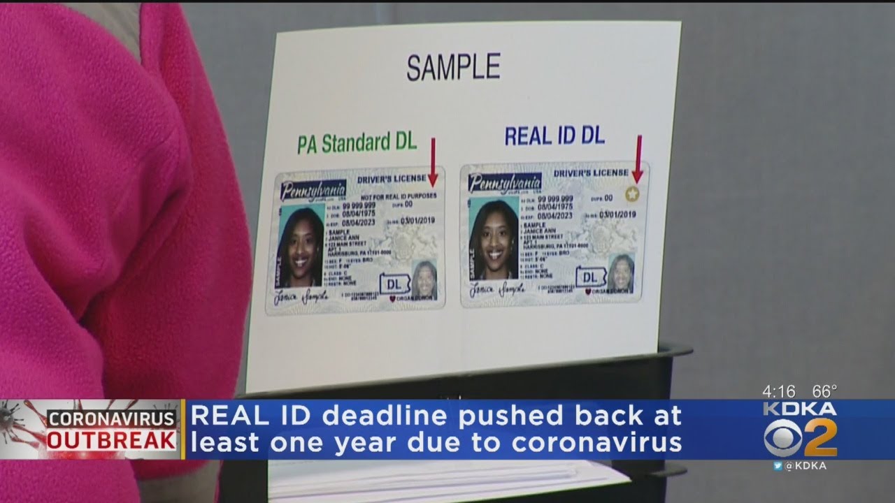 Real Id Deadline Pushed Back At Least 1 Year Youtube