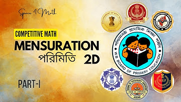 WB Primary TET 2022 Math । 2D পরিমিতি Part-1 ( Q1 - Q20 ) । Mensuration 2D