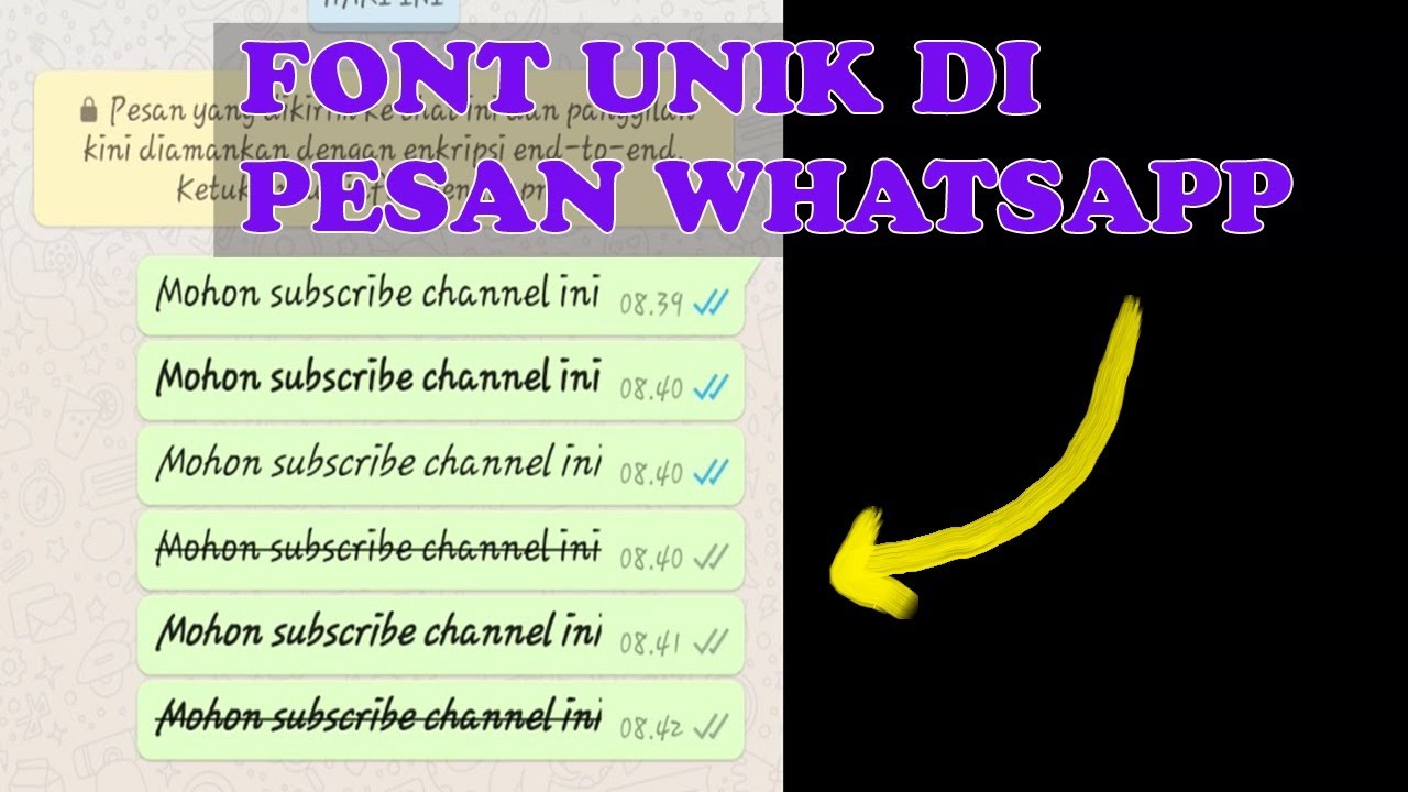 cara membuat tulisan unik di whatsapp yang sering