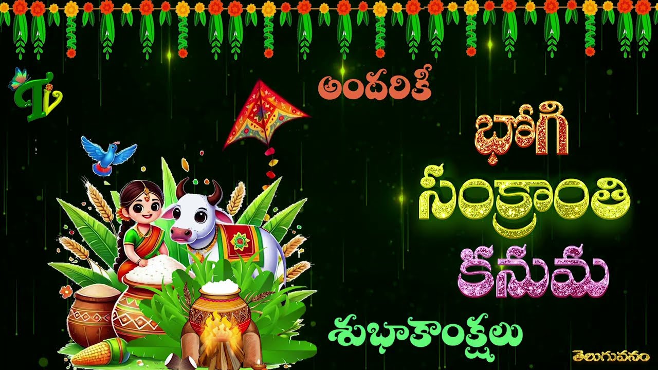 భోగి సంక్రాంతి కనుమ పండుగ శుభాకాంక్షలు 
