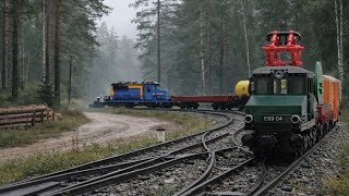 La strana coppia E69 + D241 in doppia trazione intercalata 
