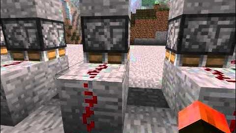 Redstone Creations: EP 1: 6 lever piston combination lock
