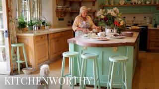 A Botanical Artist's Aga Kitchen in the English Countryside | Kitchen Tour