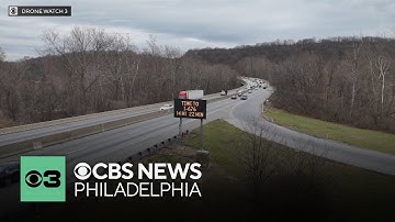 Variable speed limit signs are among the technology improving safety on I-76 in Philadelphia