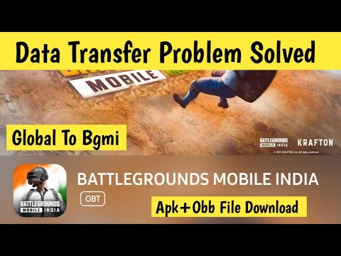Видео: Pubg Mobile Global to Bgmi Data Transfer | How to Download Battleground Mobile India Apk + Obb File