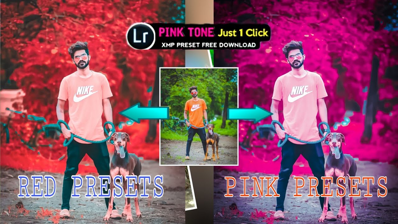 PINK TONE PRESETS - Lightroom Mobile Editing Tutorial | Pink color correction Tutorial in Lightroom