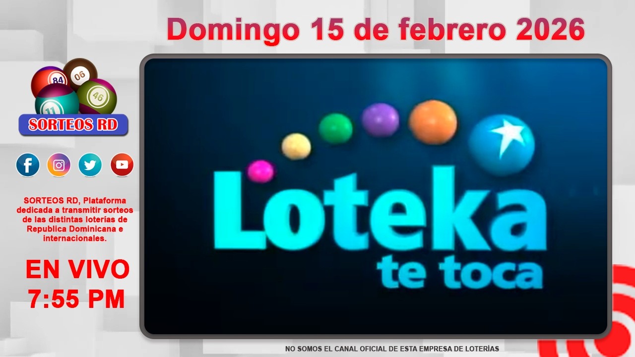 Loteka Loteka y Anguilla Lottery en vivo 🎰| Domingo 15 de Febrero 2026– 7:55 ...