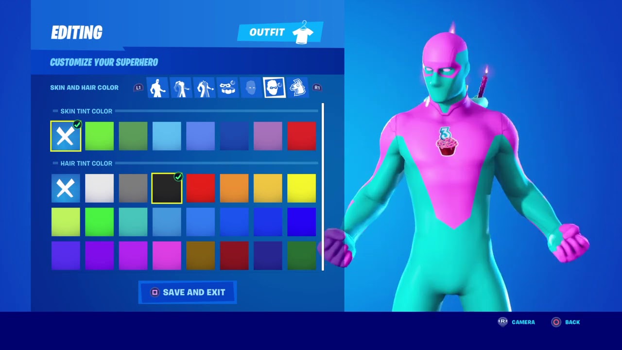 how to make a birthday skin in fortnite