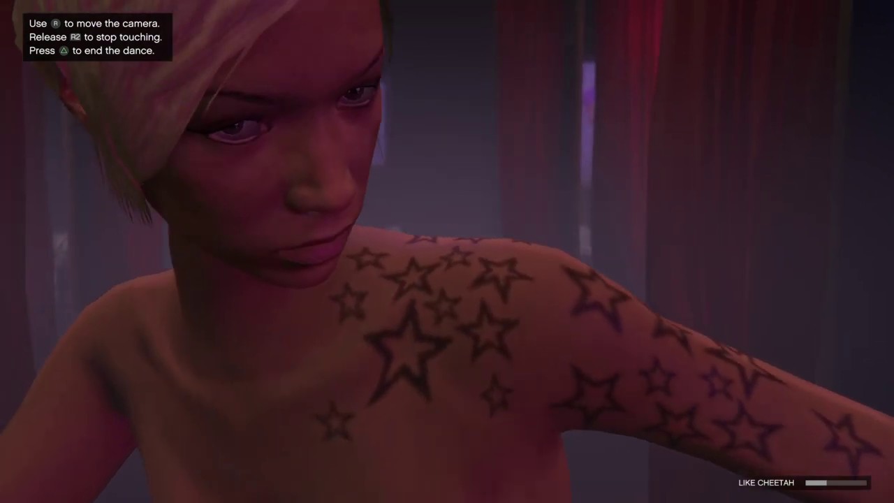 Grand Theft Auto V stripclub. 