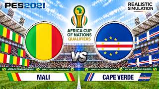 PES 2021 | Mali vs Cape Verde – AFCON Qualifiers | Realistic Simulation screenshot 2