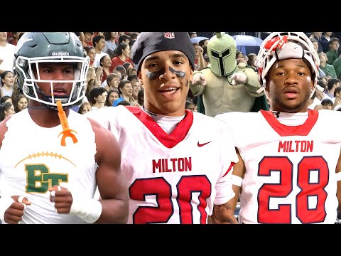 Milton (#3) in the County & Defending State Champs vs. Blessed Trinity (GA) | Georgia Football