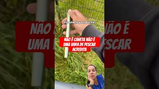 Caneta que vira vara de pescar