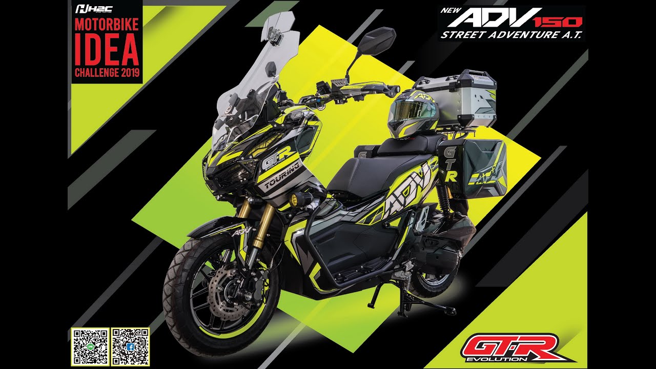 HONDA ADV-150 custom by GTR : H2C ideaChallenge2019 - YouTube