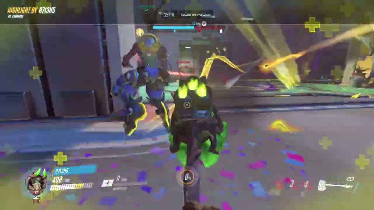 a713h5 | Overwatch Gameplay | Reinhardt | A Heavy Hitting Hammer