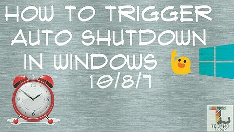 AUTO SHUTDOWN TIMER || WINDOWS 10/8/7 || without using any Third Party App !!