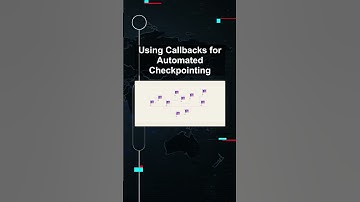 Using Callbacks for Automated Checkpointing #ai #artificialintelligence #machinelearning #aiagent