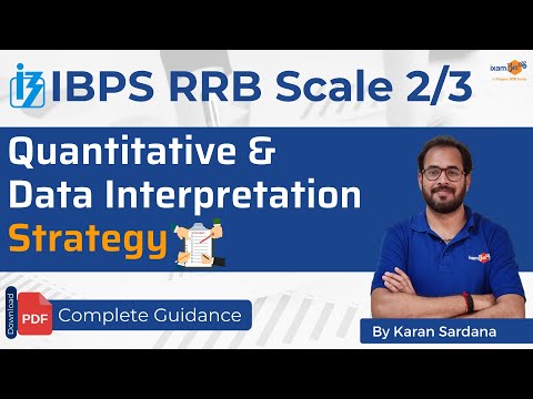 IBPS RRB Scale 2/3 | Quantitative & Data Interpretation Strategy | By Karan Sardana
