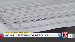 New NC absentee ballot mailing dates to meet federal deadline
